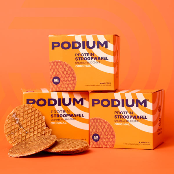 PODIUM Protein Stroopwafel Original — caja de 8