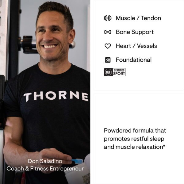 Thorne Magnesium Bisglycinate — en uso