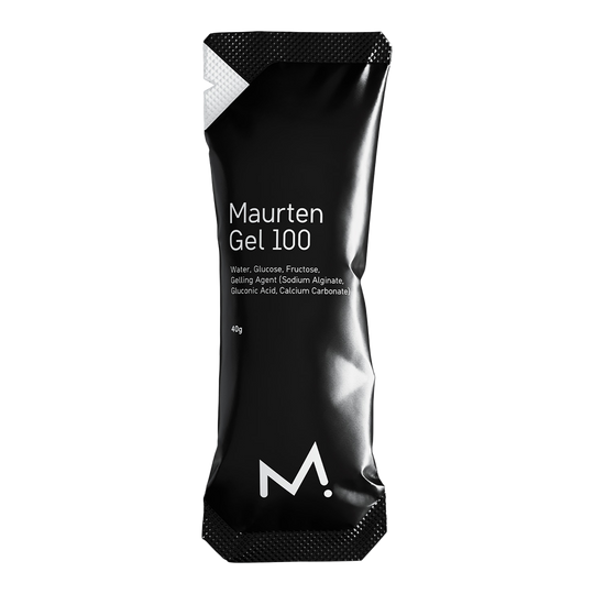 Sobre de Maurten Gel 100 — 25g de carbohidratos en hidrogel