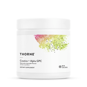Envase de Thorne Creatine + Alpha GPC